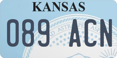 KS license plate 089ACN