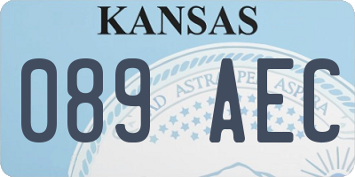 KS license plate 089AEC