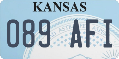KS license plate 089AFI
