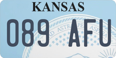 KS license plate 089AFU
