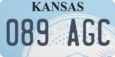 KS license plate 089AGC