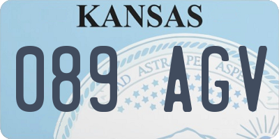 KS license plate 089AGV