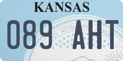KS license plate 089AHT