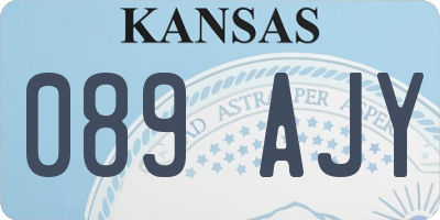 KS license plate 089AJY