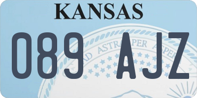 KS license plate 089AJZ