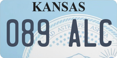 KS license plate 089ALC