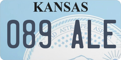 KS license plate 089ALE