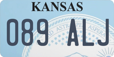 KS license plate 089ALJ