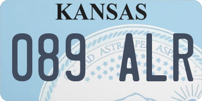 KS license plate 089ALR