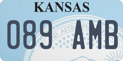KS license plate 089AMB