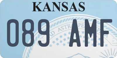 KS license plate 089AMF