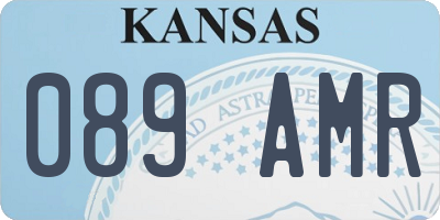 KS license plate 089AMR