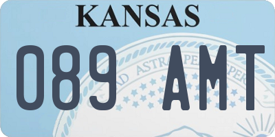 KS license plate 089AMT