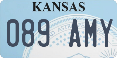 KS license plate 089AMY
