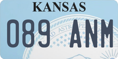 KS license plate 089ANM