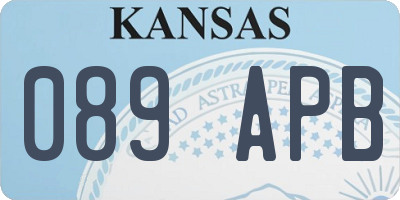 KS license plate 089APB