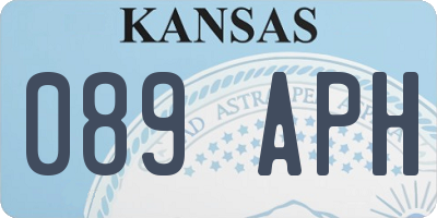 KS license plate 089APH