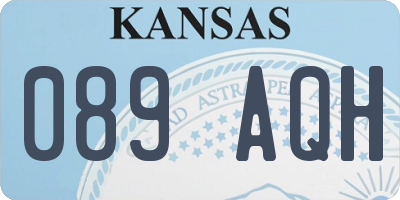 KS license plate 089AQH