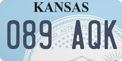 KS license plate 089AQK