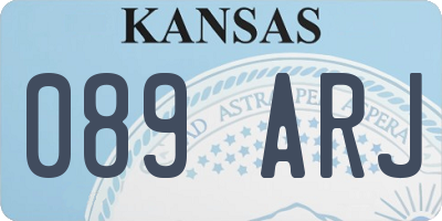 KS license plate 089ARJ