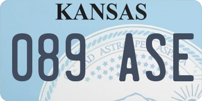 KS license plate 089ASE
