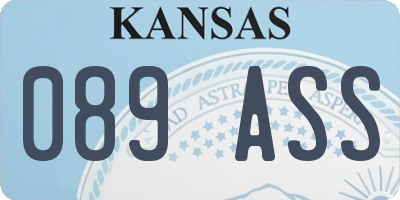 KS license plate 089ASS