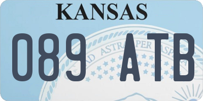 KS license plate 089ATB