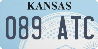 KS license plate 089ATC