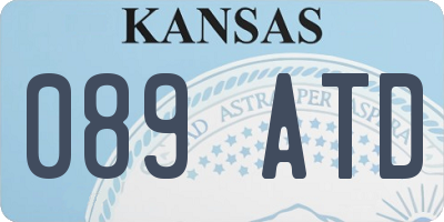 KS license plate 089ATD