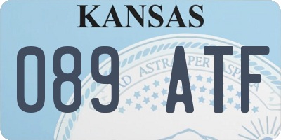 KS license plate 089ATF