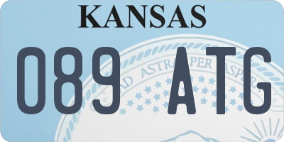 KS license plate 089ATG