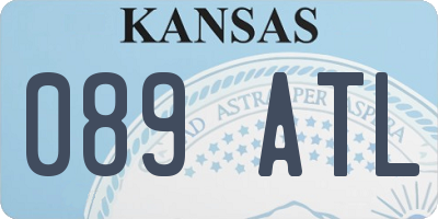 KS license plate 089ATL