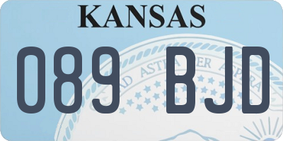 KS license plate 089BJD