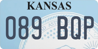 KS license plate 089BQP