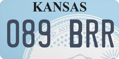 KS license plate 089BRR