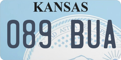 KS license plate 089BUA
