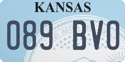 KS license plate 089BVO