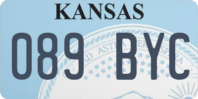 KS license plate 089BYC