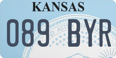 KS license plate 089BYR