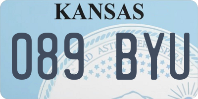 KS license plate 089BYU