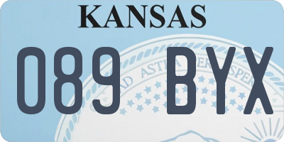 KS license plate 089BYX