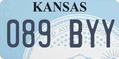 KS license plate 089BYY