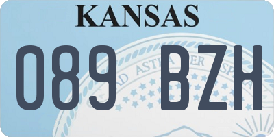KS license plate 089BZH
