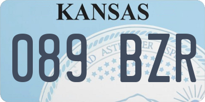 KS license plate 089BZR