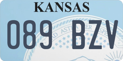 KS license plate 089BZV