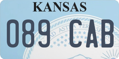 KS license plate 089CAB
