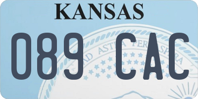 KS license plate 089CAC