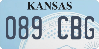 KS license plate 089CBG