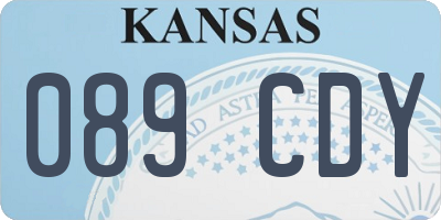 KS license plate 089CDY