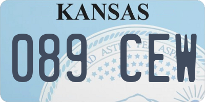 KS license plate 089CEW